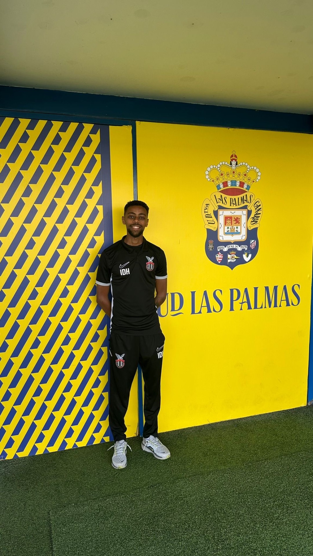 Isaias vid UD Las Palmas träningsanläggning